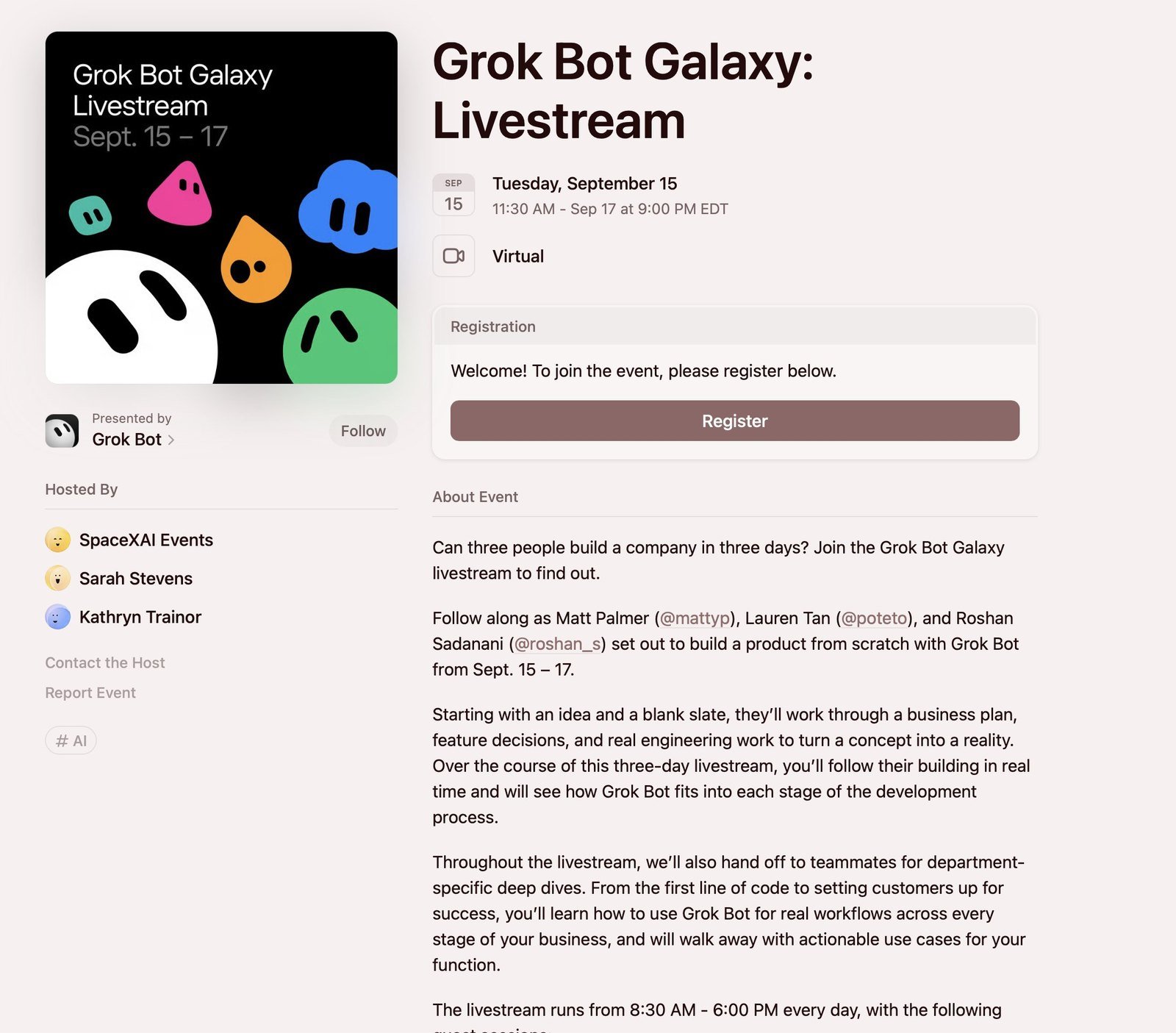 Harmonogram Galaxy: 15 września inżynieria, 16 sprzedaż i support, 17 marketing